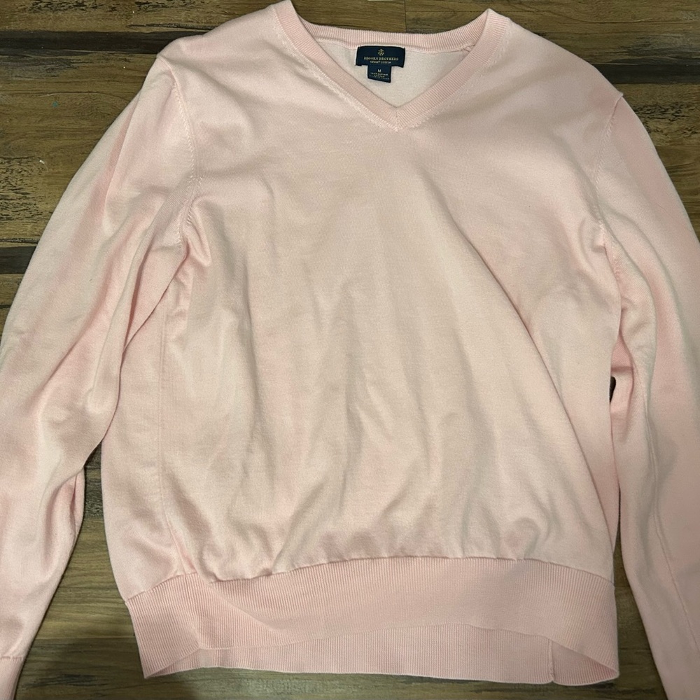 Pink V-Neck Sweater